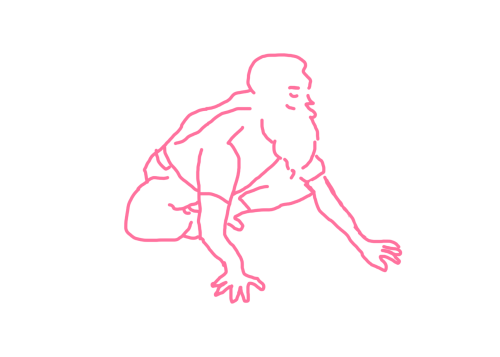 Покачивания, сидя на стопах и опираясь на ладони (1 мин – 3 мин). Упражнение Кундалини Йоги