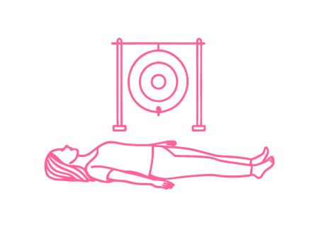 Полный отдых на спине под звуки гонга (время не указано)