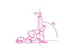 Поочередные подъёмы ног на 90 градусов лежа на спине (4 мин или 108 раз) Поочередные подъёмы ног на 90 градусов лежа на спине (4 мин или 108 раз)