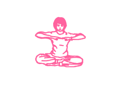 Поочередные сгибания и выпрямления рук в Простой Позе (3 мин) 1