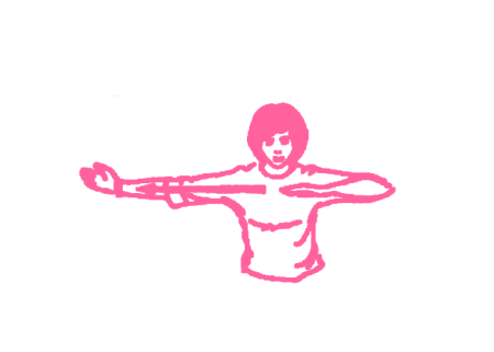 Поочередные сгибания и выпрямления рук в Простой Позе (3 мин) 4