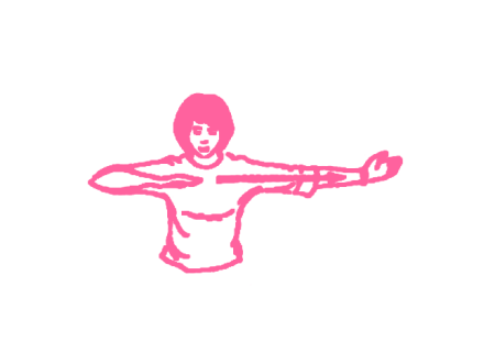 Поочередные сгибания и выпрямления рук в Простой Позе (3 мин) 2