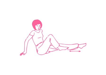 Поочерёдные «выбрасывания» ног вперёд и назад Кундалини Йога