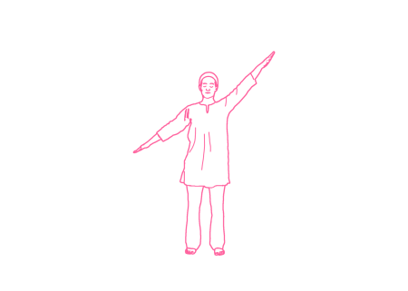 Попеременное опускание и поднимание прямых рук стоя на ногах (4-7 минут) 3