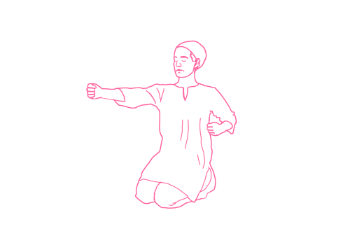 Попеременное выбрасывание рук вперед и назад (3-5 мин) 1