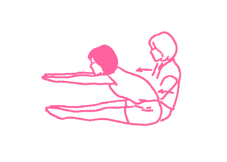 Потягивания вперед с вытянутыми руками и ногами (2 мин)