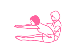 Потягивания вперед с вытянутыми руками и ногами (2 мин)