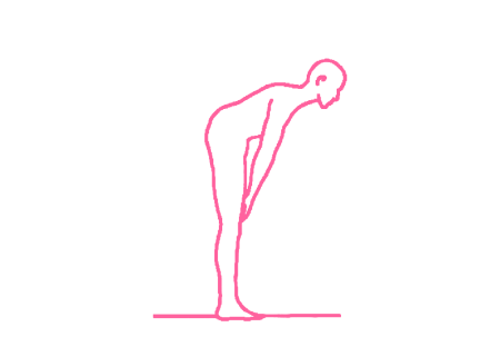 Повороты головой стоя, наклонившись вперед. Упражнение Кундалини Йоги