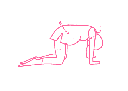 Повороты головы стоя на четвереньках (1-3 мин). Упражнение Кундалини Йоги