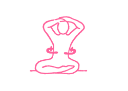 Повороты корпуса с руками на макушке головы (2 мин) - кундалини йога упражнение 1