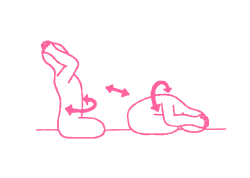 Повороты корпуса с постепенным наклоном. Упражнение Кундалини Йоги