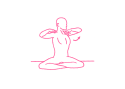 Повороты корпуса с руками на плечах (2-3 мин). Упражнение Кундалини Йоги 1