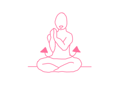 Повороты корпуса с руками в Молитвенной Мудре у правого плеча (8 мин)