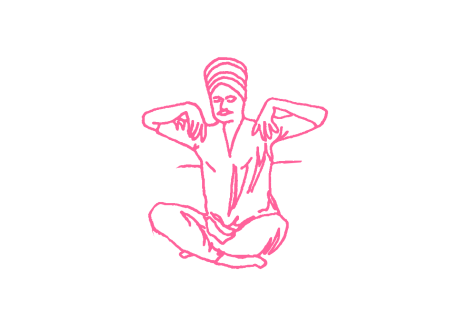 Повороты корпуса в Простой Позе (1 мин). Упражнение Кундалини Йоги 2