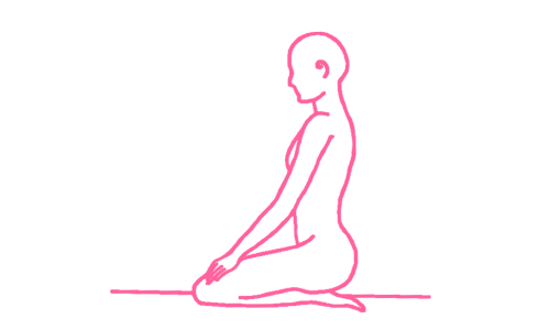 Поза Алмаза (Поза Скалы, Ваджрасана)