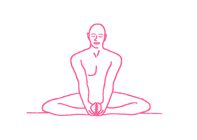 Поза Бабочки (Баддха Конасана) в Кундалини Йоге 1