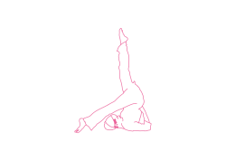 Поочередные касания пальцами ног пола в Позе Плуга (1 мин)