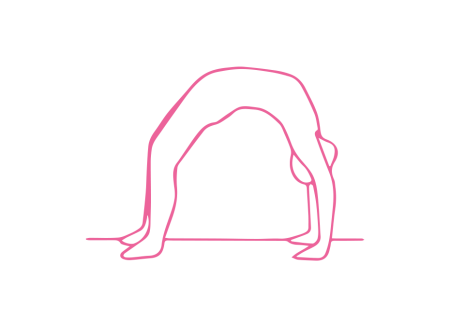 Поза Половинного Колеса с Дыханием Огня (1 мин)