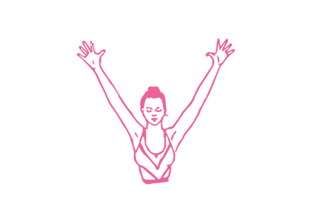 Поза Шакти с руками вверх и Дыханием Огня (3-5 мин)