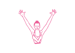 Поза Шакти с руками вверх и Дыханием Огня (3-5 мин)