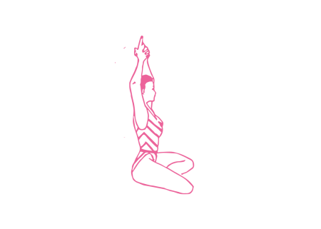 Поза Шакти с указательными пальцами вверх (2 мин 30 сек)