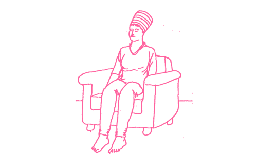 Сидение в кресле