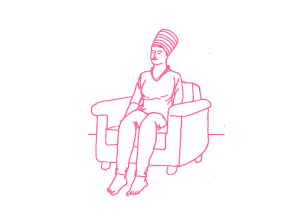 Сидение в кресле