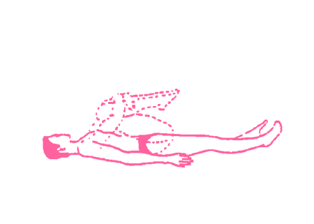 Прижимание колен к груди в Позе Трупа. Упражнение Кундалини Йоги