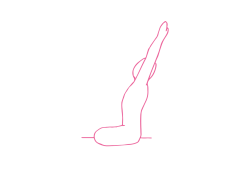 Прогиб в спине с вытянутыми вверх руками и медленным дыханием (1-5 мин)