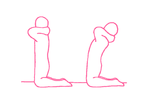 Прогибание назад, стоя на коленях. Упражнение Кундалини Йоги