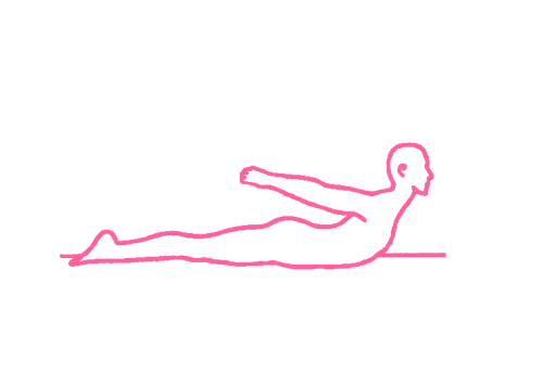 Прогибы поясницы лежа на животе. Упражнение Кундалини Йоги