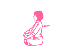 Прогибы позвоночника в Простой Позе, руки на коленях 1