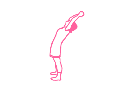 Прогибы стоя с руками в Замке Венеры над головой (4 мин) Кундалини Йога 2