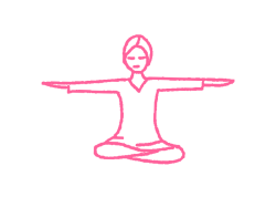 Простая Поза, руки параллельно земле (1 мин). Упражнение Кундалини Йоги