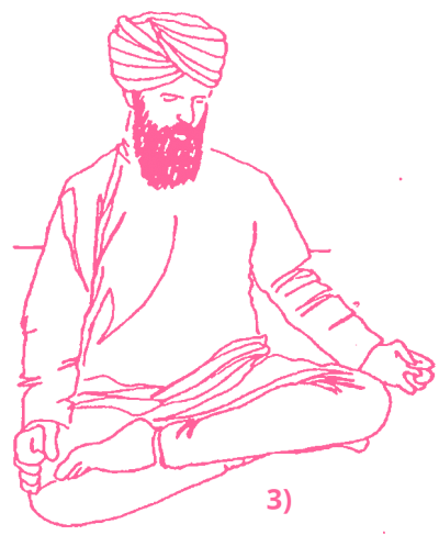 Простая поза в Кундалини Йоге. Вариант 3