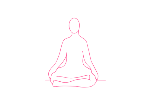 Простая Поза. Руки на коленях, подбородок присогнут. Кундалини Йога