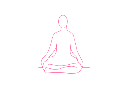 Простая Поза. Руки на коленях, подбородок присогнут. Кундалини Йога