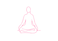 Простая Поза. Руки на коленях, подбородок присогнут. Кундалини Йога