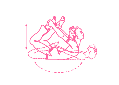 Раскачивания в Позе Лука (1-2 мин) Кундалини Йога