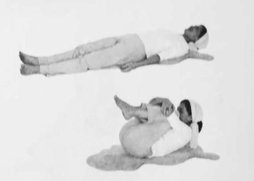 Расслабление и перекаты на спине. Упражнение Кундалини Йоги