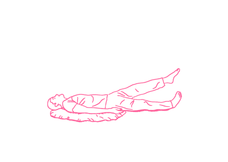 Расслабление в позе лежа с поднятой ногой (3 мин). Упражнение Кундалини Йоги