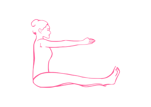 Растяжение сидя в позе буквы U - Кундалини Йога