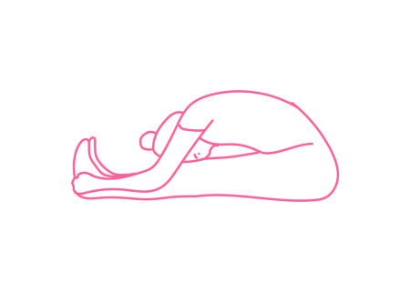 Растяжение вперед с Дыханием Огня (1-2 мин)