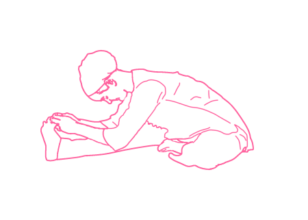 Растяжение жизненного нерва с медленным глубоким дыханием (2-4 мин) 2