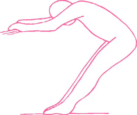 Растяжка, держась за край ванной. Упражнение Кундалини Йоги