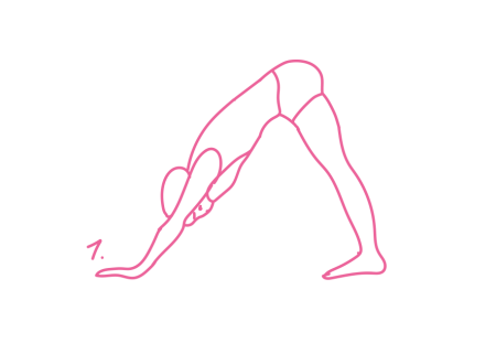 Сарабанданда крия. Поза треугольника