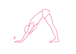 Сарабанданда крия. Поза треугольника