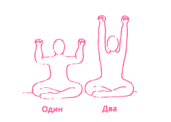 Сгибание и рук, со сжатыми в кулак ладонями. Упражнение Кундалини Йоги