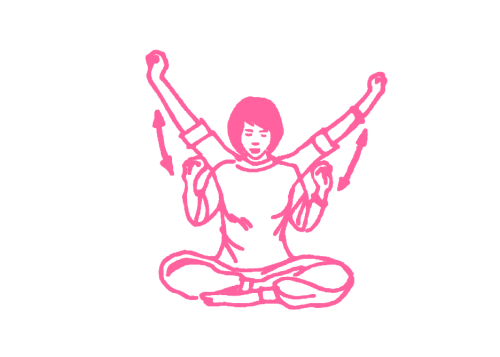 Сгибание и выпрямление рук (2-3 мин) Кундалини Йога