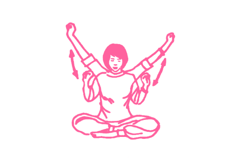 Сгибание и выпрямление рук (2-3 мин) Кундалини Йога